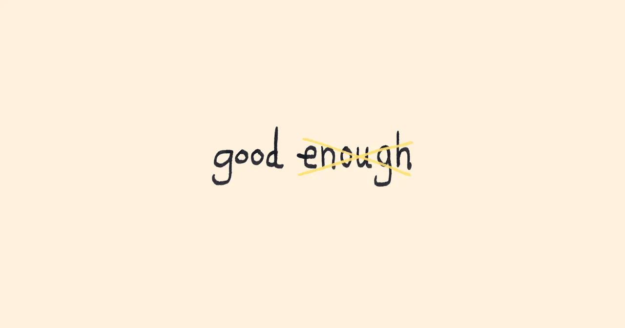 Good Enough illustration by Joacim Eldre